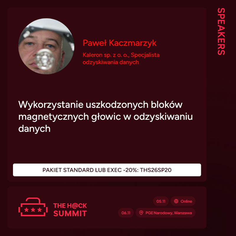 Wykorzystanie uszkodzonych bloków magnetycznch głowic w odzyskiwaniu danych.